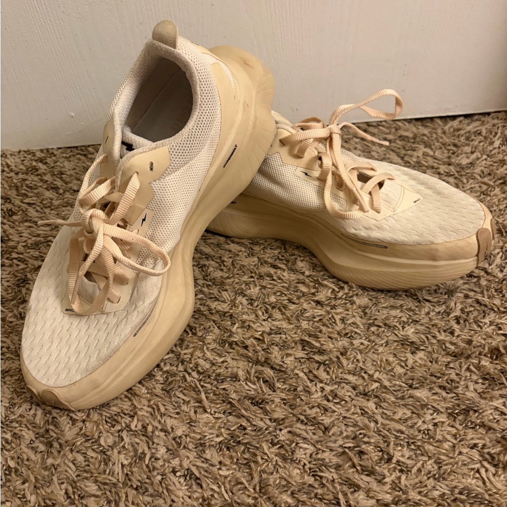 Women's Cream Athletic Shoes